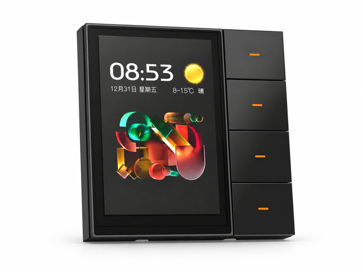 Tuya Zigbee Smart Switch Panel with 3.5 inch Touch Screen